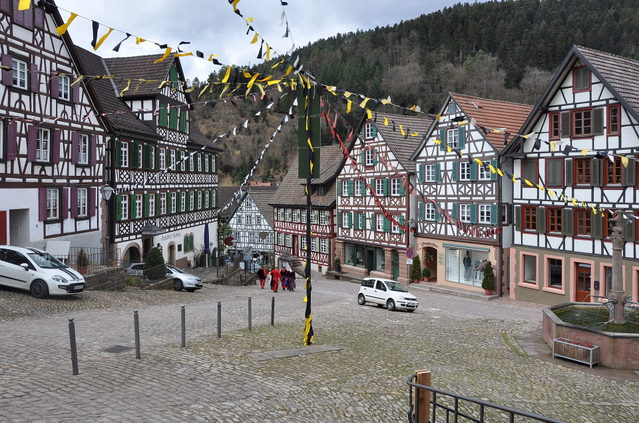 Fachwerkhäuser am Marktplatz von Schiltach