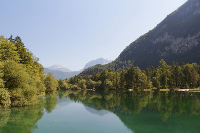 Oberer Bluntausee mit Bergkulisse