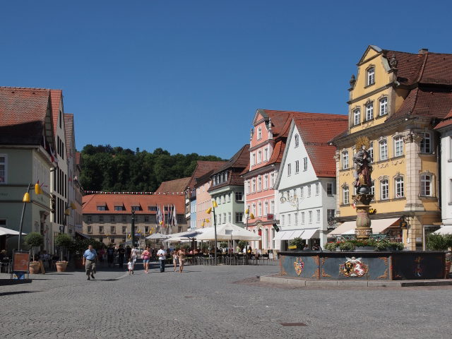 Marktplatz von Schwäbisch Gmünd außerhalb des Stadtfestes