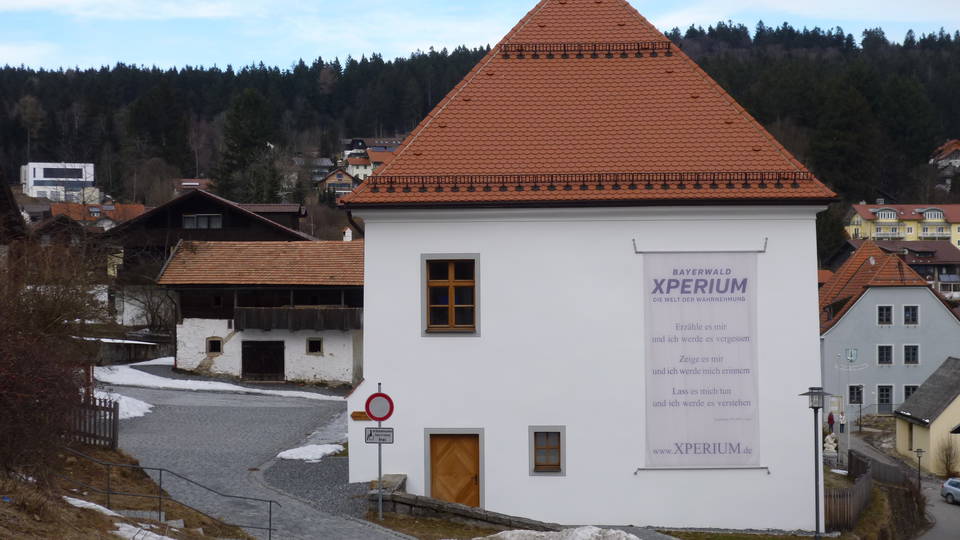 Gebäude des Bayerwald Xperiums in Sankt Englmar