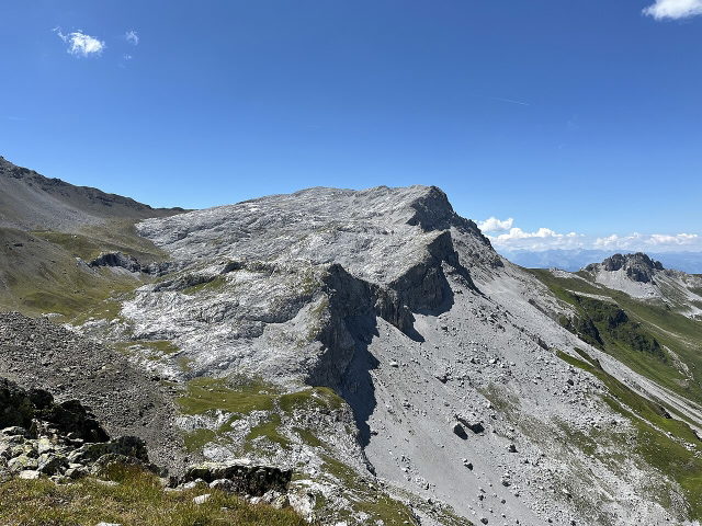 Rätschenfluh vom Gafierjoch auf der Gargellner Schmugglerrunde
