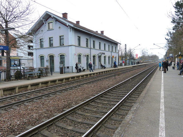 Bahnhofsgebäude in Allensbach mit dem Kultur- und Tourismusbüro
