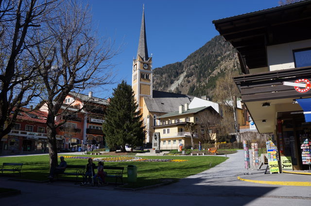 Ortszentrum von Bad Hofgastein am Verlauf der großen Talradrunde