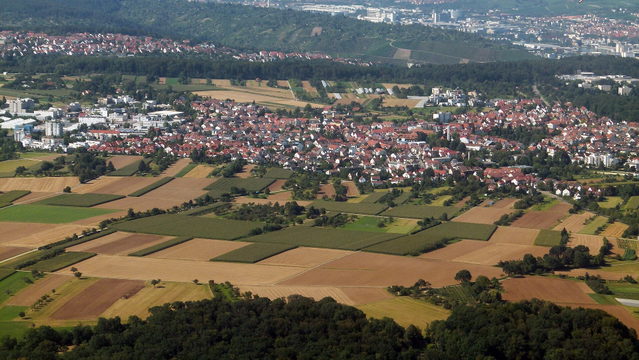Luftaufnahme von Ostfildern