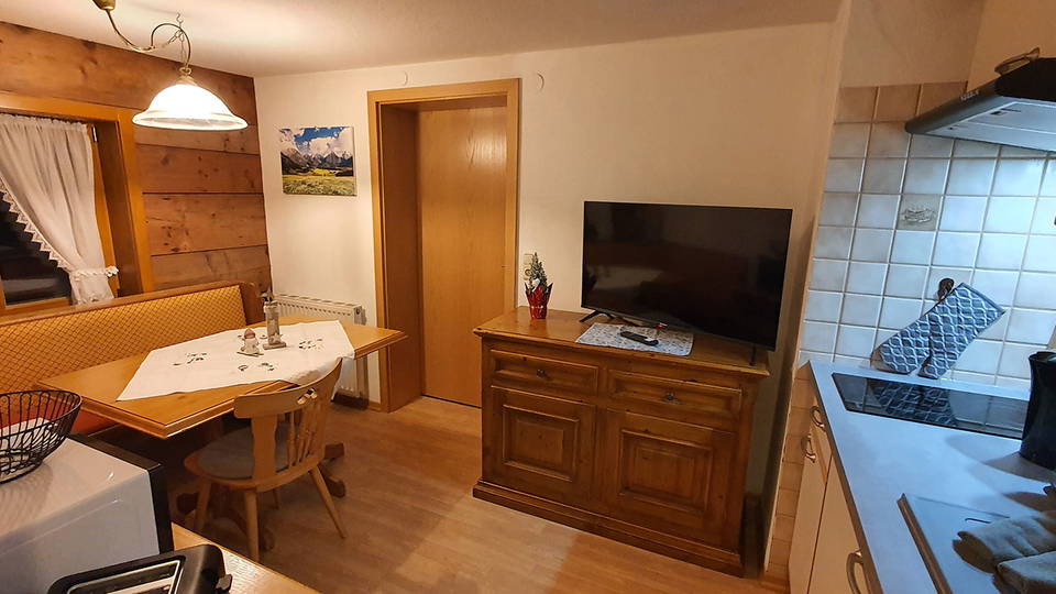 Wohnküche der Ferienwohnung Hammerspitz
