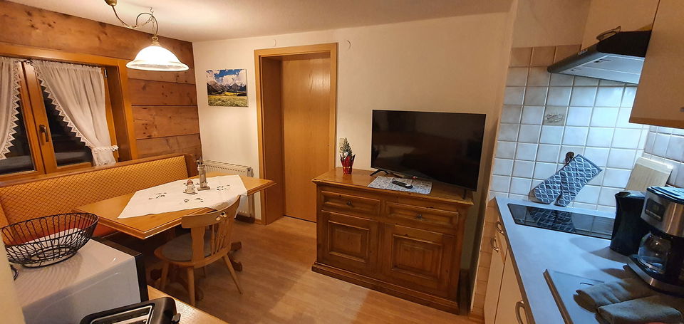 Wohnküche der Ferienwohnung Hammerspitz