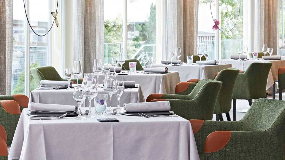 Restaurantbereich im Hotel Rosenstock in Fischen
