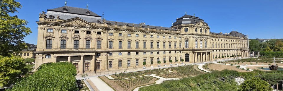 Würzburger Residenz mit Hofgarten: Barockkunst und Gartenräume entdecken