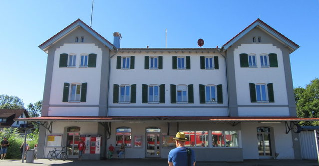 Empfangsgebäude am Bahnhof Kißlegg