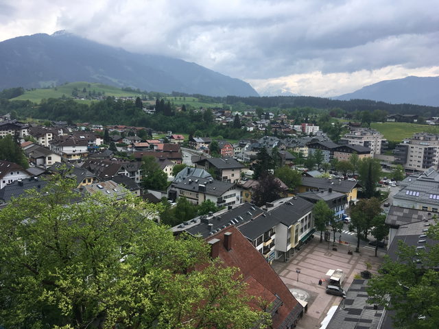 Blick über das Zentrum von Saalfelden