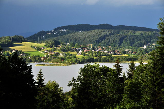 Blick von Dobein auf Keutschach und den Keutschacher See