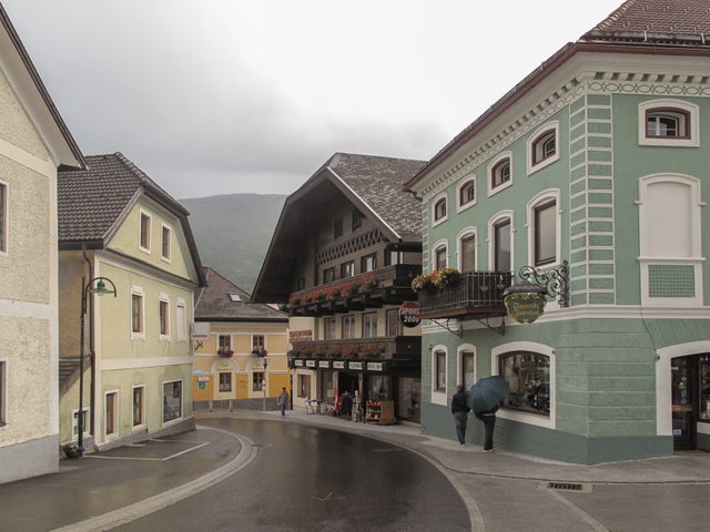 Straßenansicht von Sankt Michael im Lungau am Ausgangsort der Hollerberg-Runde