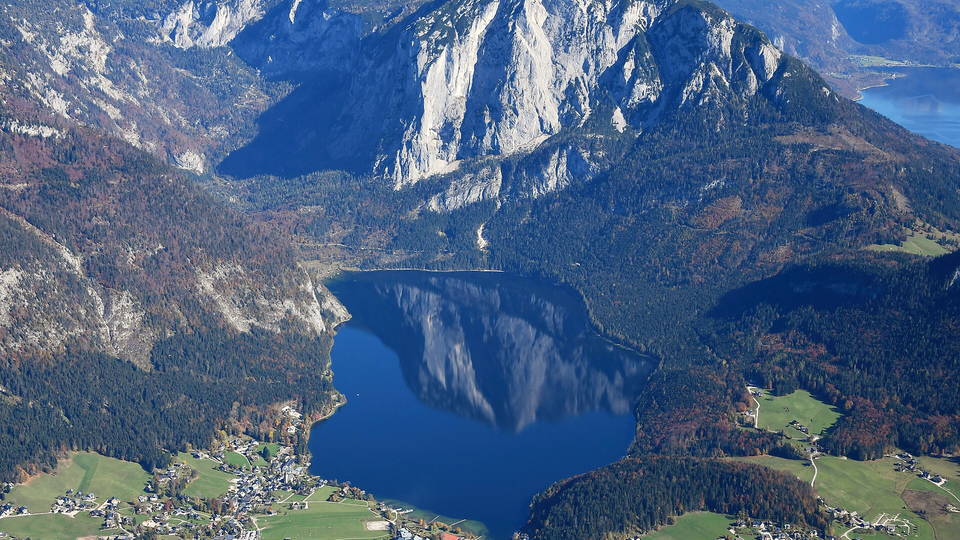 Altausseer See aus der Luft von Westen