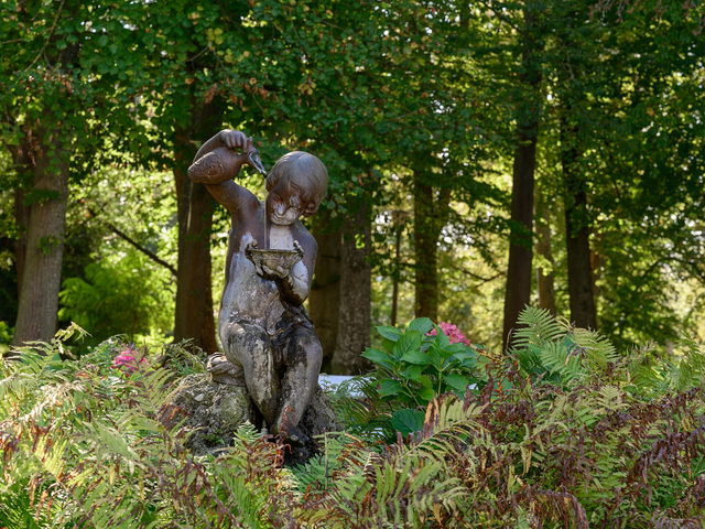 Brunnenfigur im Kurpark von Bad Hall