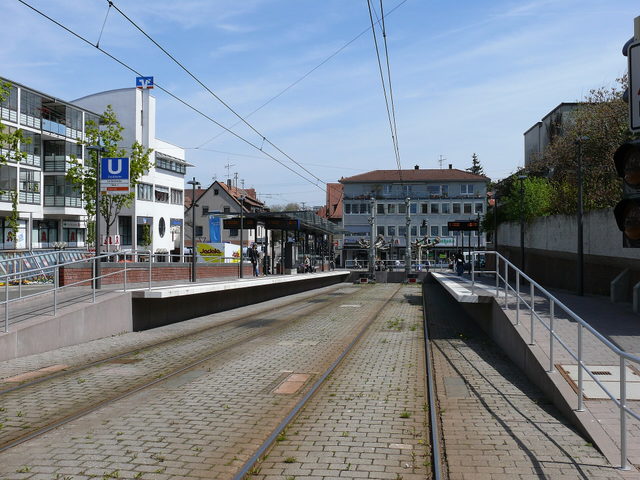 Stadtbahnhaltestelle Fellbach Lutherkirche