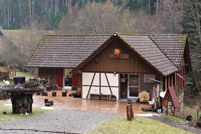 Historisches Gebäude der Waldsägmühle in Glatten.