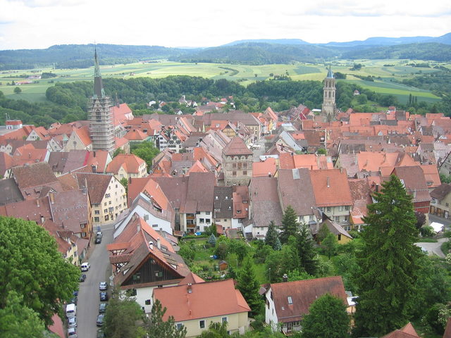 Blick vom Hochturm über Rottweil