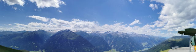 Bergpanorama vom Wildkogel als Landschaftsmotiv am Startgebiet