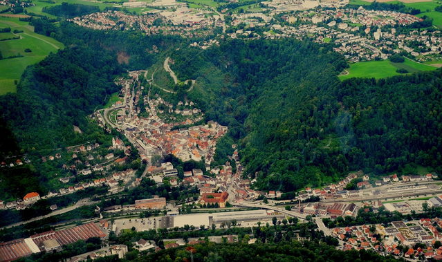 Luftaufnahme von Oberndorf am Neckar