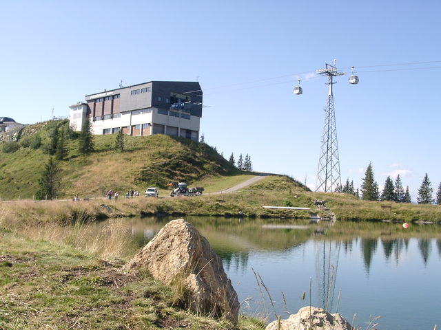 Speichersee und Bergstation an der Ehrenbachhöhe