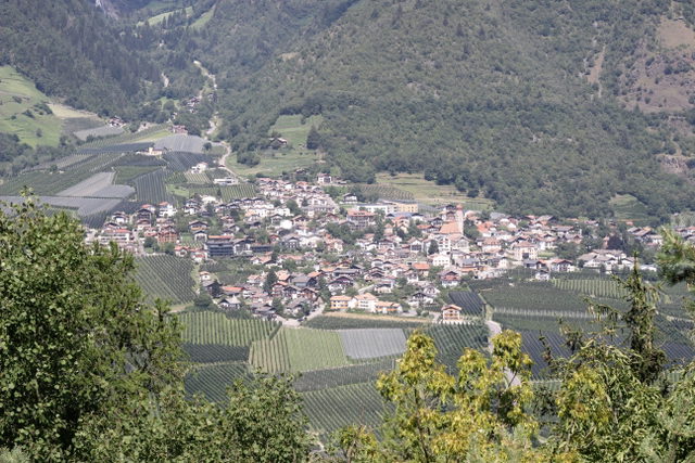 Blick von Süden auf Partschins
