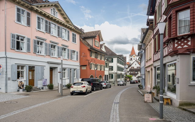 Historische Häuser an der Frauenfelderstrasse in Weinfelden