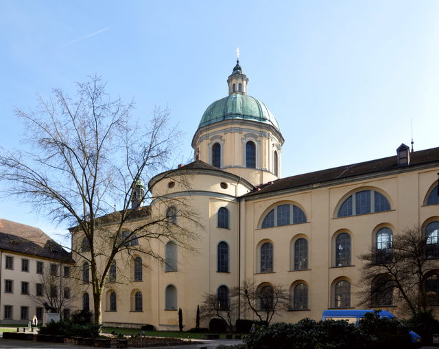 Nordfassade der Basilika in Weingarten in Württemberg