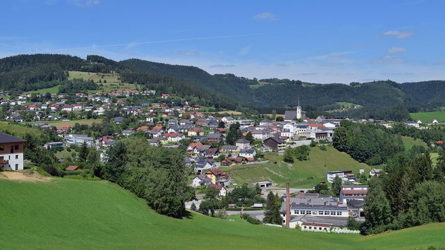 Königswiesen als Startort der Alm-Panorama-Radroute