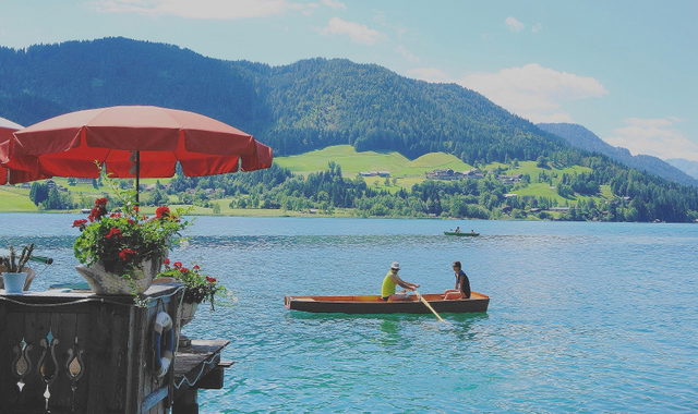 Landschaft im Naturpark Weissensee als regionales Kontextmotiv
