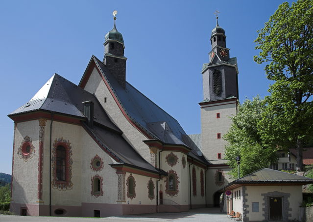 Nordansicht der Wallfahrtskirche in Todtmoos