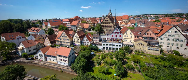 Bietigheimer Altstadt oberhalb der Enz
