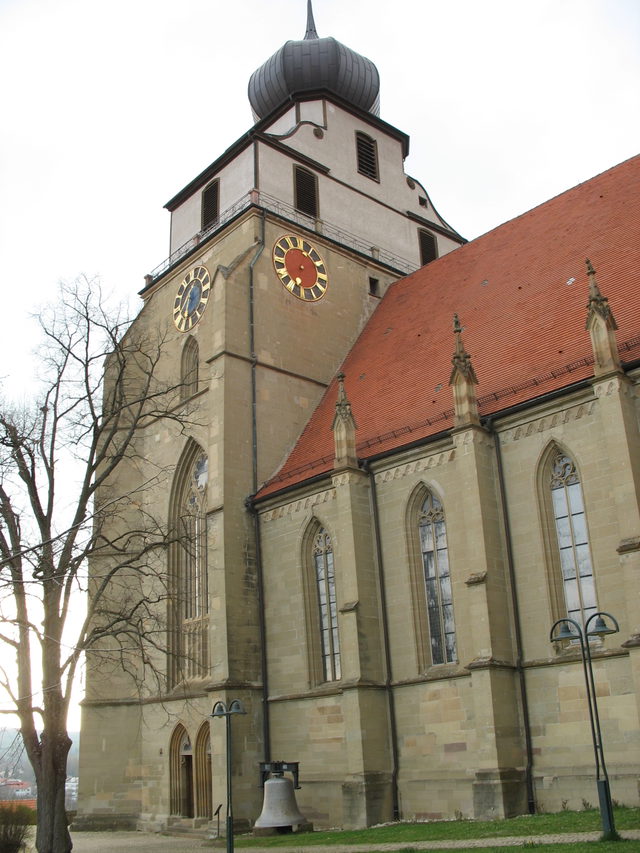 Turm und Langhaus der Herrenberger Stiftskirche