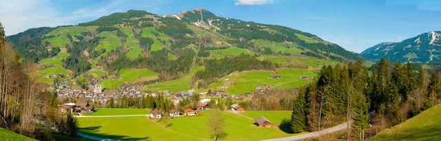 Panorama von Hopfgarten im Brixental