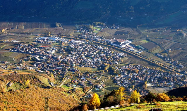 Blick vom Sonnenberg auf Naturns