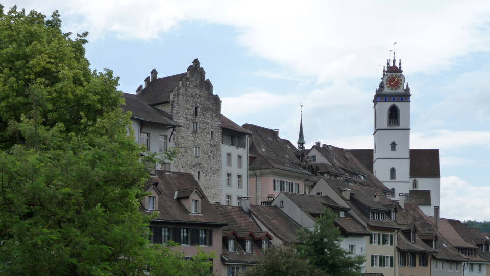 Blick auf die Altstadt von Aarau