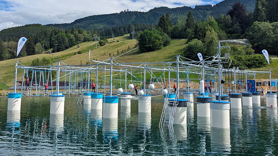 AlpspitzSPLASH Wasser-Kletterpark am Speichersee