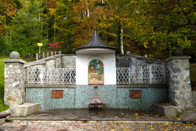 Die eingefasste Primusquelle in Bad Adelholzen