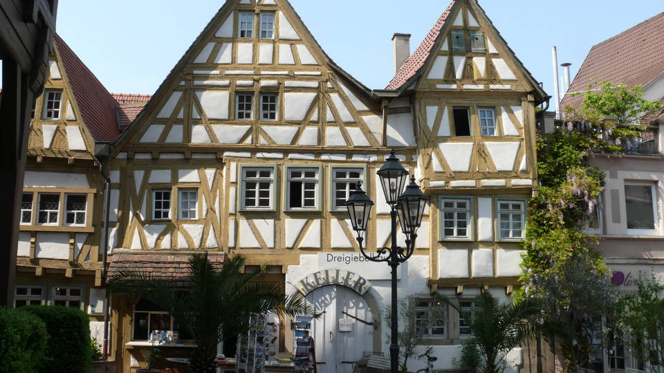 Fachwerkfassaden am Besigheimer Marktplatz