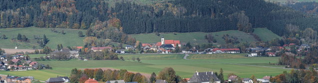 Panorama von Viechtwang in der Gemeinde Scharnstein