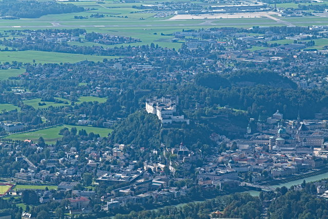 Aussicht vom Gaisberg auf Salzburg