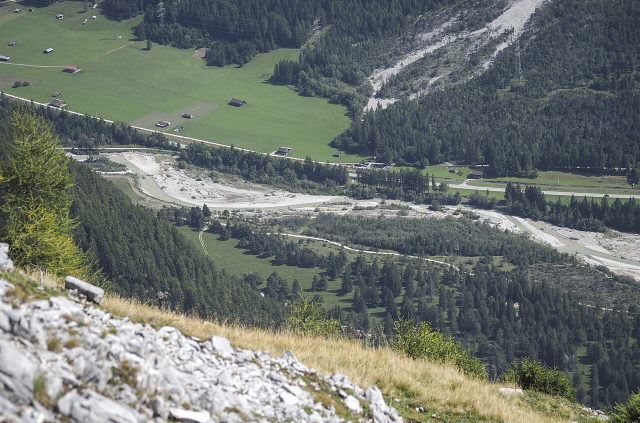 Riedboden und Isar von den westlich gelegenen Achterköpfen aus gesehen