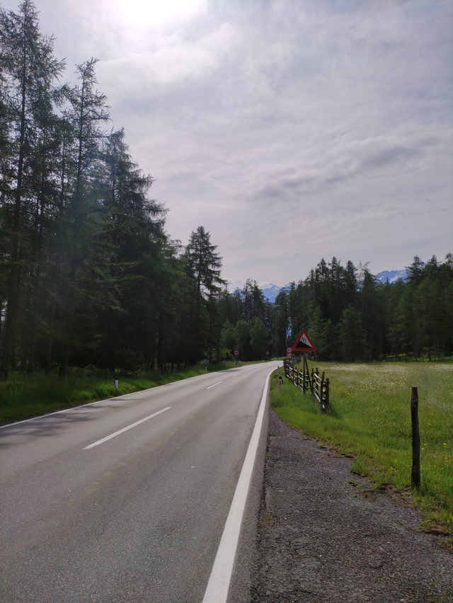 Blick vom Holzleitensattel in Richtung Obsteig