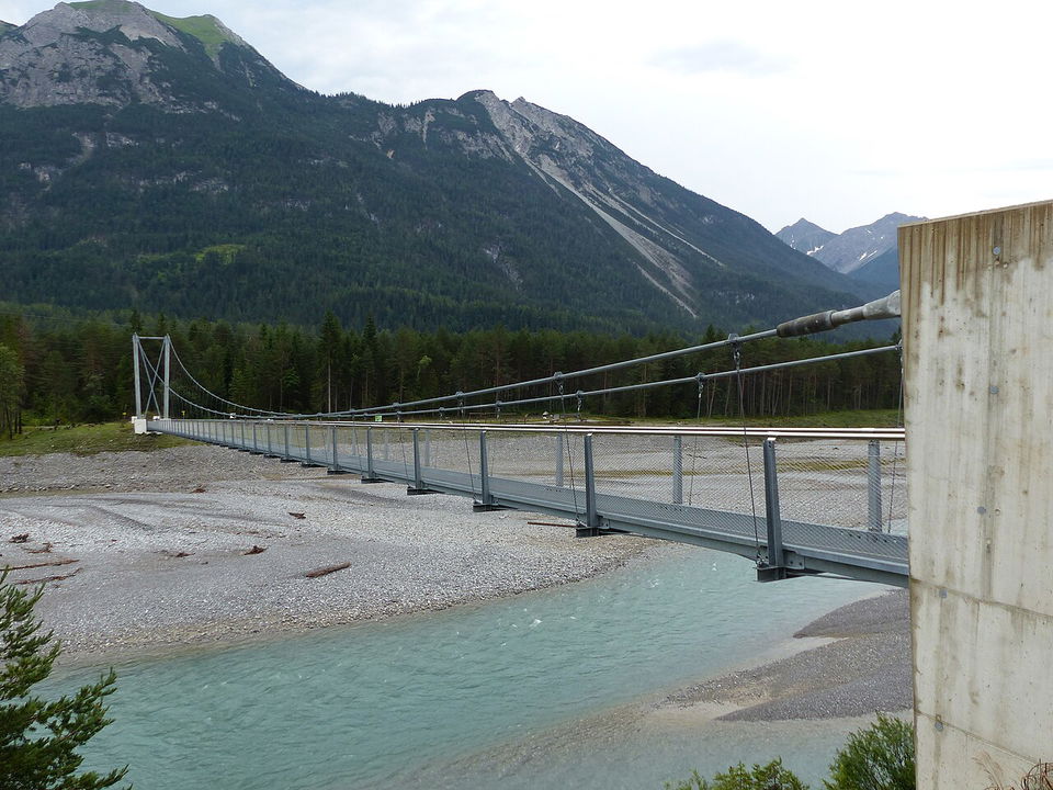 Hängebrücke Forchach – den wilden Lech von oben erleben