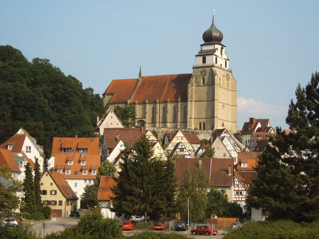 Stiftskirche Herrenberg mit Fachwerkhäusern