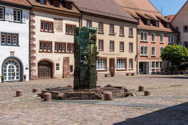 Münsterbrunnen in der Altstadt von Villingen