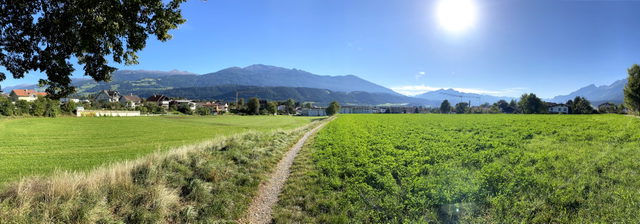 Blick von Absam ins Inntal