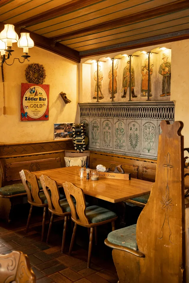 Rustikale Gaststube des Gasthof Krone