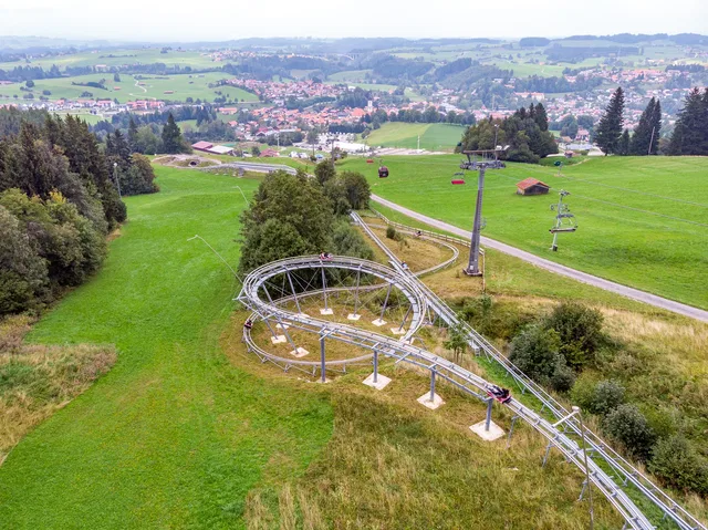 AlpspitzCOASTER-Strecke in der Allgäuer Berglandschaft