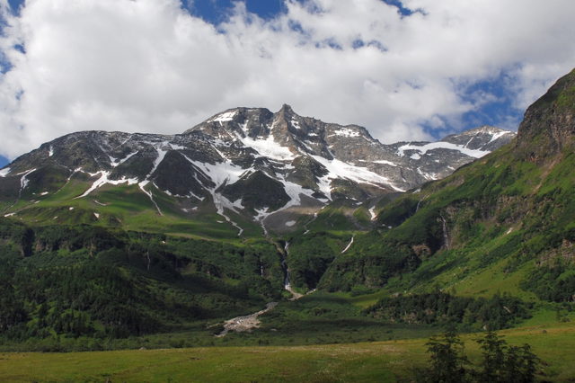 Hoher Sonnblick von Kolm Saigurn aus gesehen