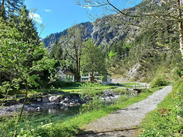 Umgebung von Bad Rothenbrunnen am Ziel der Wanderung.